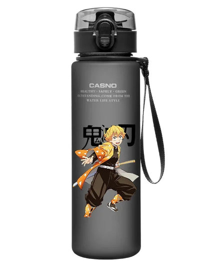 560Ml Demon Slayer Cup Drinking Outdoor Water Bottle Nezuko Tanjirou Children Portable Plastic Large Capacity Cup Christmas Gift