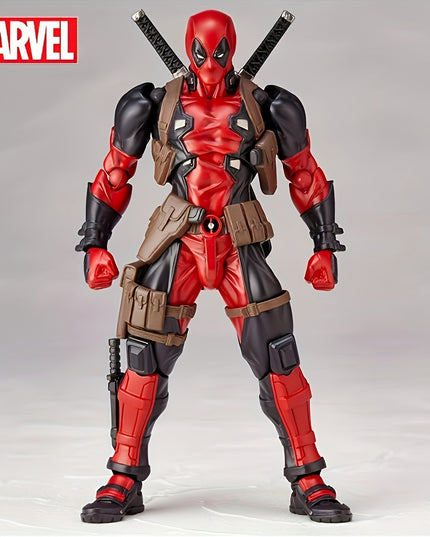 Disney Marvel Deadpool Action Figure - Articulated Joints & Face-Changing Feature, Pvc Collectible For Ages 14+ By Ume