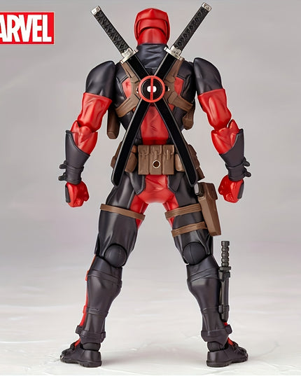 Disney Marvel Deadpool Action Figure - Articulated Joints & Face-Changing Feature, Pvc Collectible For Ages 14+ By Ume