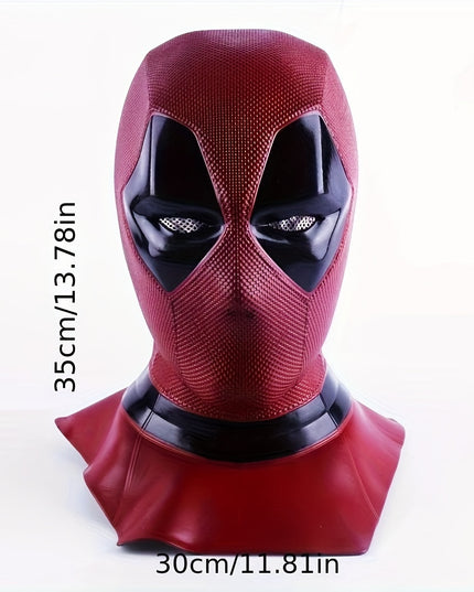 1pc, Deadman Head Cover Cosplay Halloween Funny Props Mask Marvel Movie Viewing Peripheral Latex Mask Holiday Party Accessories Holiday Party Gifts