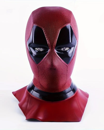 1pc, Deadman Head Cover Cosplay Halloween Funny Props Mask Marvel Movie Viewing Peripheral Latex Mask Holiday Party Accessories Holiday Party Gifts